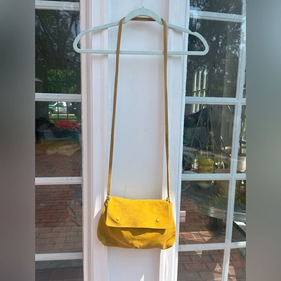 Anthropologie Suede Crossbody Bag NWT - Picture 1 of 6